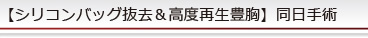 【シリコンバッグ抜去&高度再生豊胸】同日手術